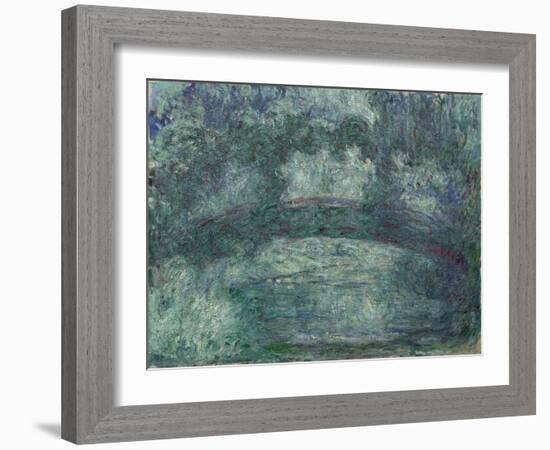 The Japanese Bridge, 1919-24 (oil on canvas)-Claude Monet-Framed Giclee Print