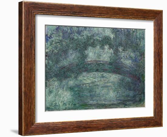 The Japanese Bridge, 1919-24 (oil on canvas)-Claude Monet-Framed Giclee Print