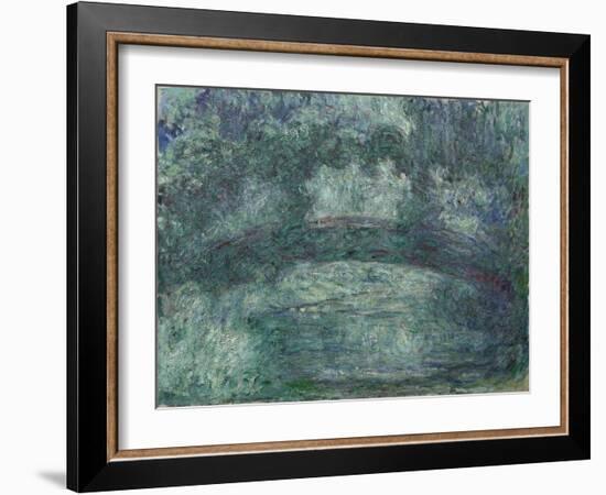 The Japanese Bridge, 1919-24 (oil on canvas)-Claude Monet-Framed Giclee Print