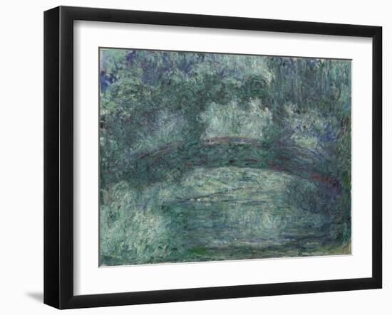 The Japanese Bridge, 1919-24 (oil on canvas)-Claude Monet-Framed Giclee Print