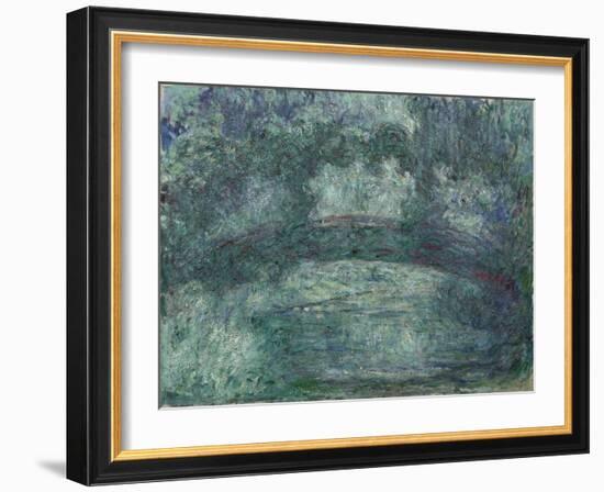 The Japanese Bridge, 1919-24 (oil on canvas)-Claude Monet-Framed Giclee Print