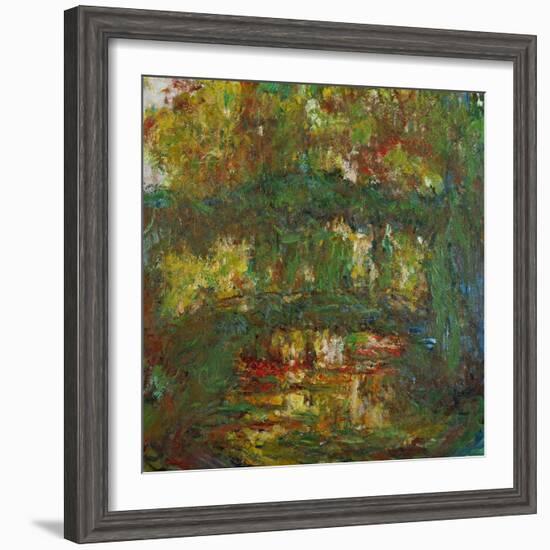 The Japanese Bridge at Giverny, 1918-1924-Claude Monet-Framed Giclee Print