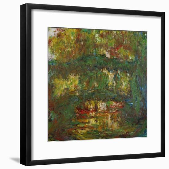 The Japanese Bridge at Giverny, 1918-1924-Claude Monet-Framed Giclee Print