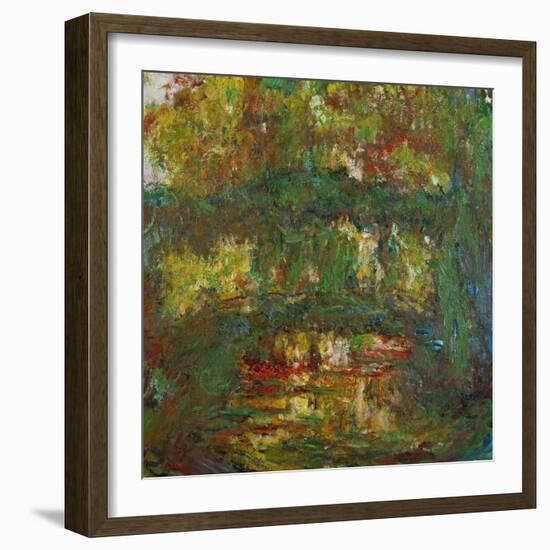 The Japanese Bridge at Giverny, 1918-1924-Claude Monet-Framed Giclee Print