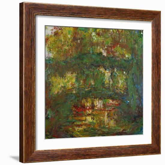 The Japanese Bridge at Giverny, 1918-1924-Claude Monet-Framed Giclee Print