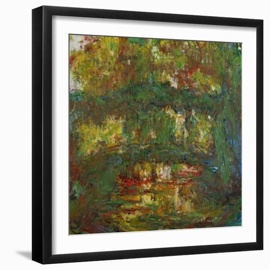 The Japanese Bridge at Giverny, 1918-1924-Claude Monet-Framed Giclee Print