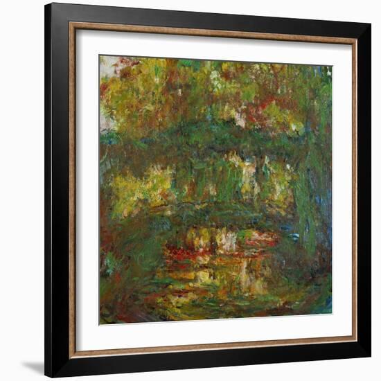 The Japanese Bridge at Giverny, 1918-1924-Claude Monet-Framed Giclee Print