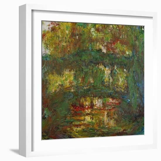 The Japanese Bridge at Giverny, 1918-1924-Claude Monet-Framed Giclee Print