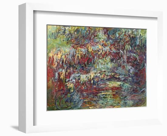 The Japanese Bridge at Giverny, 1918-24-Claude Monet-Framed Giclee Print