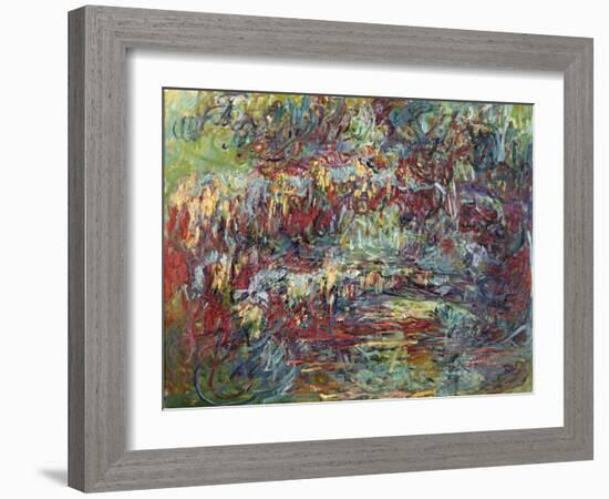 The Japanese Bridge at Giverny, 1918-24-Claude Monet-Framed Giclee Print