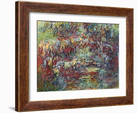 The Japanese Bridge at Giverny, 1918-24-Claude Monet-Framed Giclee Print