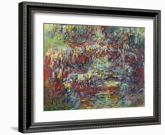 The Japanese Bridge at Giverny, 1918-24-Claude Monet-Framed Giclee Print