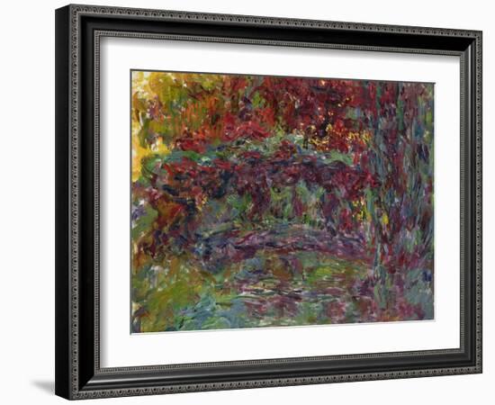 The Japanese Bridge at Giverny, 1918-24-Claude Monet-Framed Giclee Print