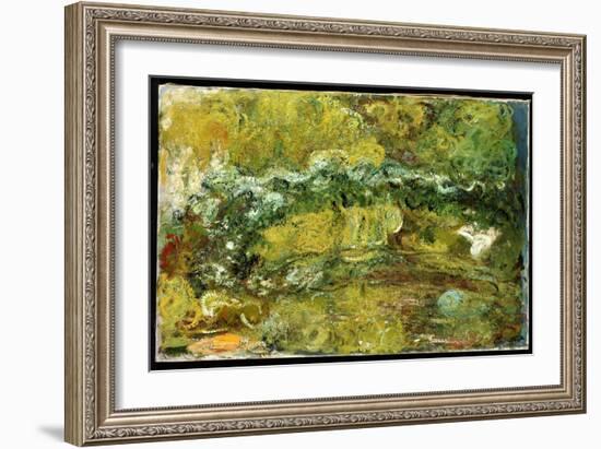 The Japanese Bridge, C.1918-24-Claude Monet-Framed Giclee Print