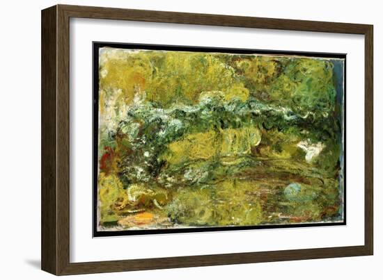 The Japanese Bridge, C.1918-24-Claude Monet-Framed Giclee Print