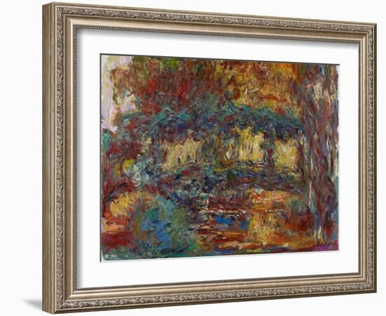 The Japanese Bridge, C.1923-25-Claude Monet-Framed Giclee Print