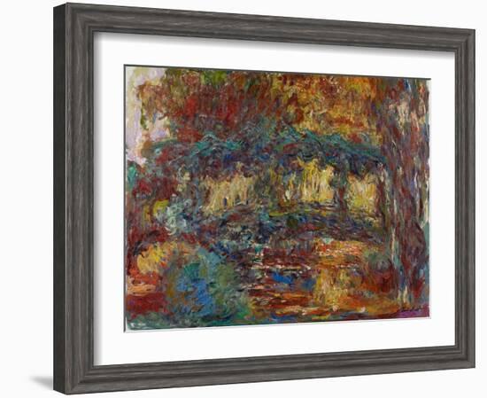 The Japanese Bridge, C.1923-25-Claude Monet-Framed Giclee Print