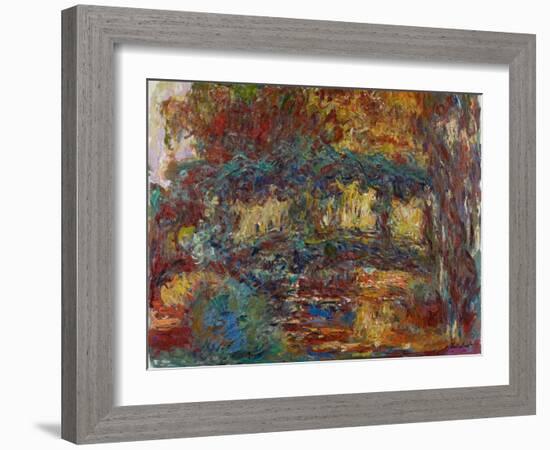 The Japanese Bridge, C.1923-25-Claude Monet-Framed Giclee Print