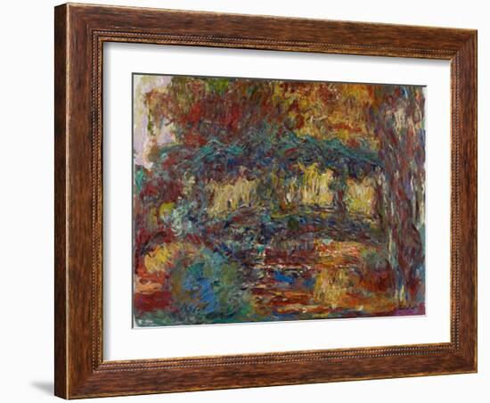 The Japanese Bridge, C.1923-25-Claude Monet-Framed Giclee Print