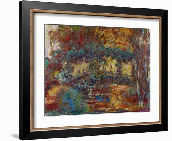 The Japanese Bridge, C.1923-25-Claude Monet-Framed Giclee Print