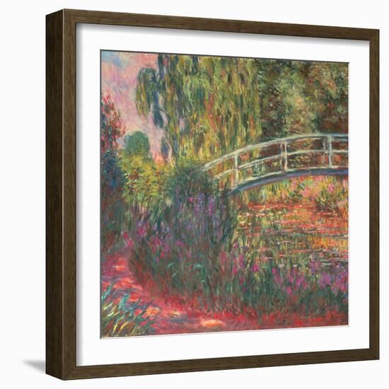 The Japanese Bridge in the Garden of Giverney, 1900-Claude Monet-Framed Giclee Print