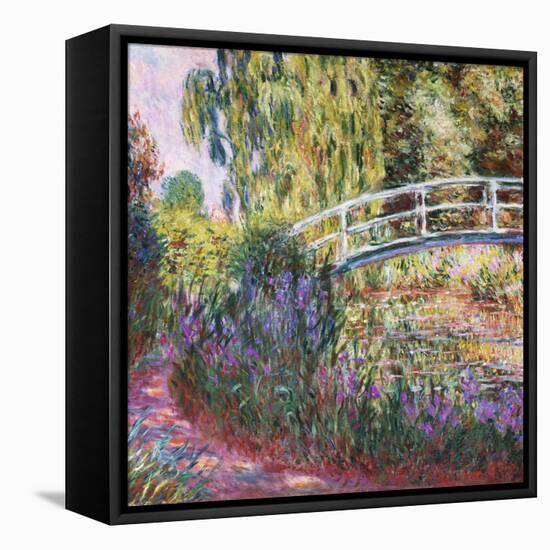 The Japanese Bridge, Pond with Water Lilies, 1900-Claude Monet-Framed Premier Image Canvas