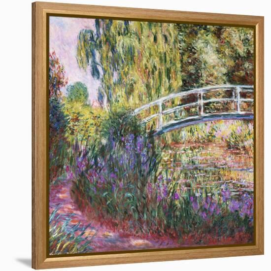 The Japanese Bridge, Pond with Water Lilies, 1900-Claude Monet-Framed Premier Image Canvas