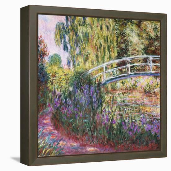 The Japanese Bridge, Pond with Water Lilies, 1900-Claude Monet-Framed Premier Image Canvas