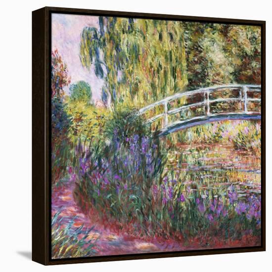 The Japanese Bridge, Pond with Water Lilies, 1900-Claude Monet-Framed Premier Image Canvas