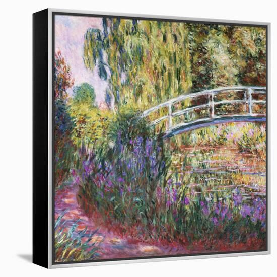 The Japanese Bridge, Pond with Water Lilies, 1900-Claude Monet-Framed Premier Image Canvas