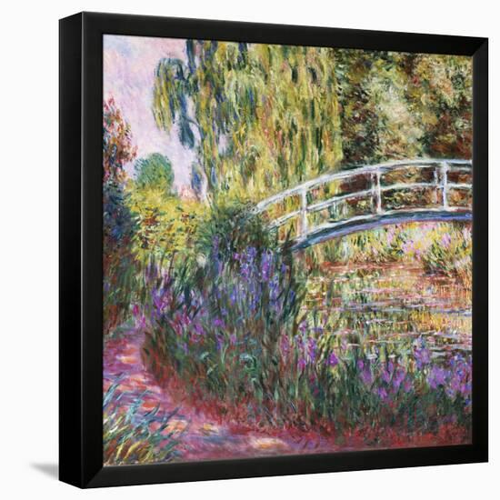 The Japanese Bridge, Pond with Water Lilies, 1900-Claude Monet-Framed Premier Image Canvas