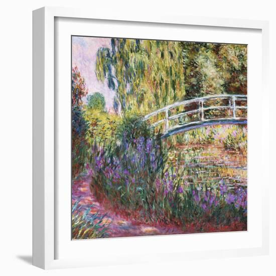 The Japanese Bridge, Pond with Water Lilies, 1900-Claude Monet-Framed Premium Giclee Print