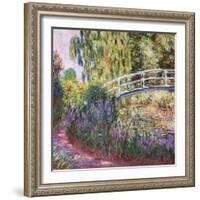 The Japanese Bridge, Pond with Water Lilies, 1900-Claude Monet-Framed Giclee Print