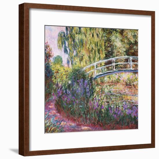 The Japanese Bridge, Pond with Water Lilies, 1900-Claude Monet-Framed Giclee Print