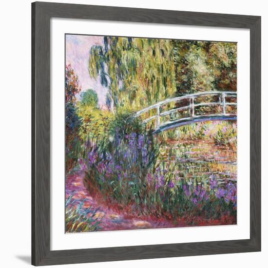 The Japanese Bridge, Pond with Water Lilies, 1900-Claude Monet-Framed Giclee Print