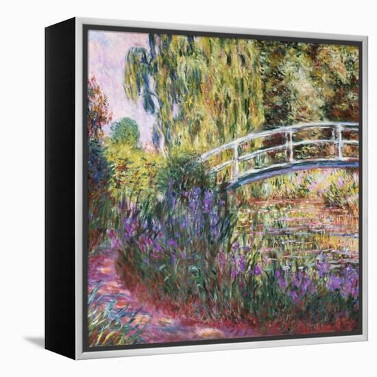 The Japanese Bridge, Pond with Water Lillies; Le Pont Japonais Bassin Aux Nympheas-Claude Monet-Framed Premier Image Canvas