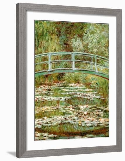 The Japanese Bridge-Claude Monet-Framed Art Print