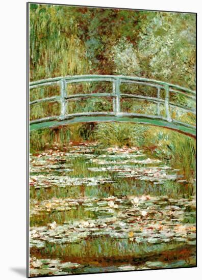 The Japanese Bridge-Claude Monet-Mounted Art Print