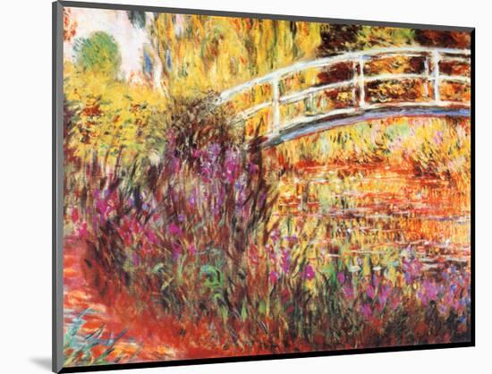 The Japanese Bridge-Claude Monet-Mounted Art Print