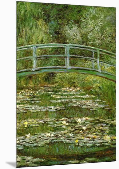 The Japanese Bridge-Claude Monet-Mounted Art Print