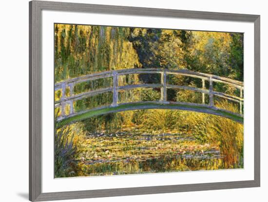 The Japanese Bridge-Claude Monet-Framed Art Print