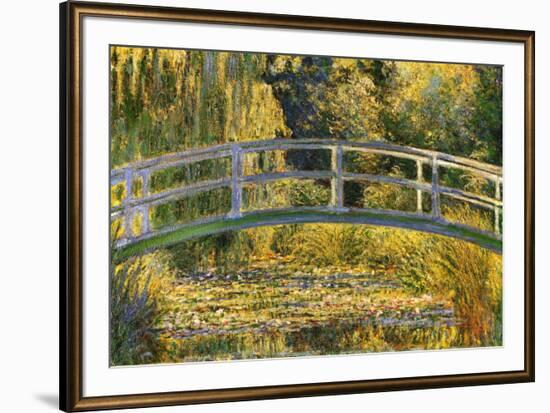 The Japanese Bridge-Claude Monet-Framed Art Print