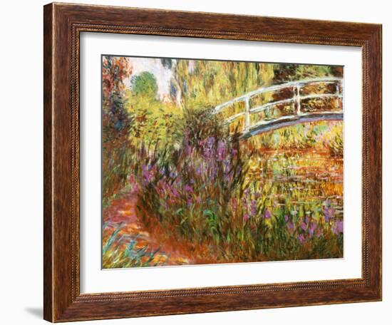 The Japanese Bridge-Claude Monet-Framed Art Print