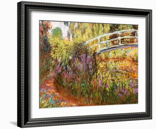 The Japanese Bridge-Claude Monet-Framed Art Print