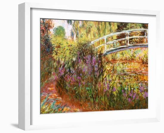 The Japanese Bridge-Claude Monet-Framed Art Print