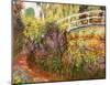 The Japanese Bridge-Claude Monet-Mounted Art Print