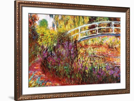 The Japanese Bridge-Claude Monet-Framed Art Print