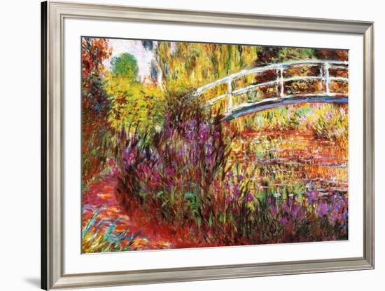 The Japanese Bridge-Claude Monet-Framed Art Print