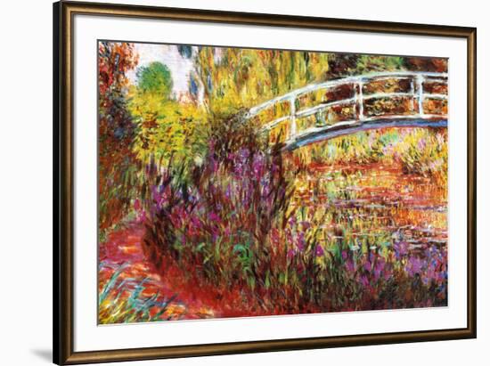 The Japanese Bridge-Claude Monet-Framed Art Print