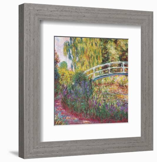 The Japanese Bridge-Claude Monet-Framed Art Print